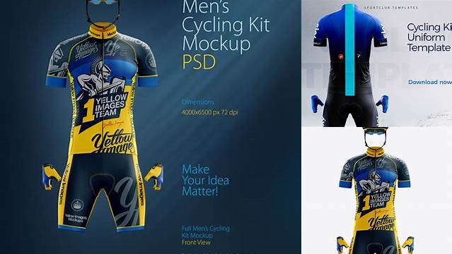 5179+ Cycling Kit Mockup Free Hight Resolution