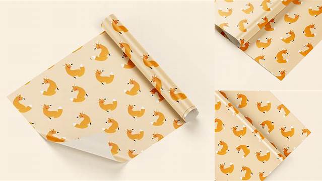 5185+ Food Wrapping Paper Mockup Download Free