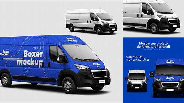 519+ Peugeot Boxer Mockup Best for Showcase