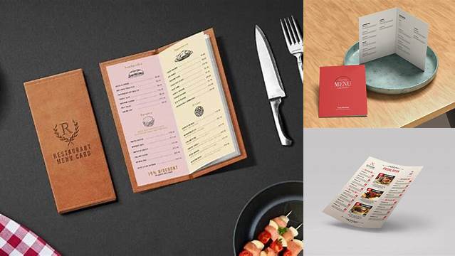 5192+ A3 Menu Mockup Free Best for Showcase