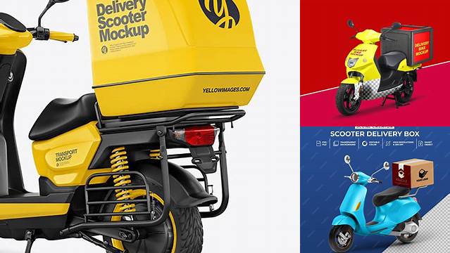 5192+ Delivery Bike Mockup Best for Showcase