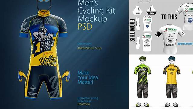 5194+ Cycling Kit Mockup Free Easy Editable