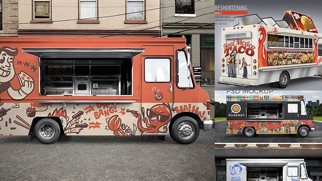 520+ Food Truck Mockups Best for Showcase