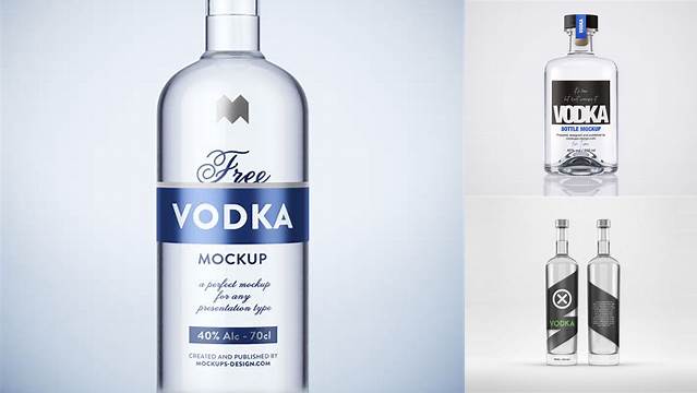 5205+ Vodka Bottle Mockup Free Download Include TIFF