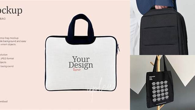 5206+ Laptop Bag Mockup Free Smart PNG Image