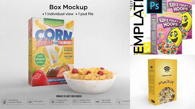 5208+ Cereal Box Template Psd Editable Design File