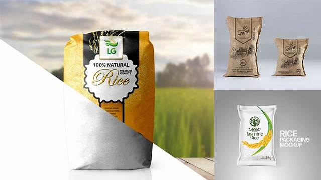 5211+ Rice Bag Mockup Free PSD