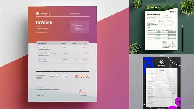 5212+ Invoice Mockup High-Quality Creative PSD