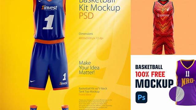 5213+ Basketball Kit Mockup Free Easy Editable