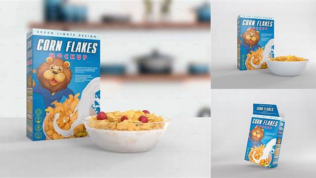 5224+ Cereal Mockup Smart PNG Image