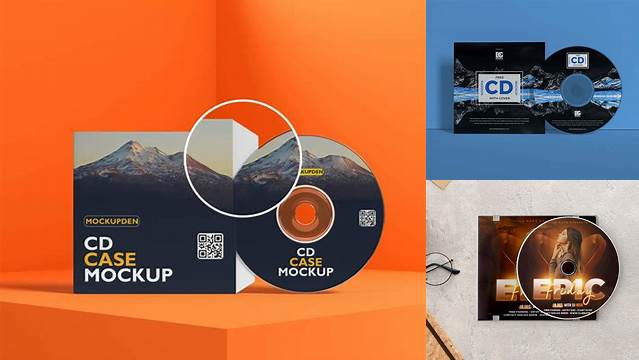 5225+ Cd Cover Mockup Psd Free Free PSD Mockup Resource