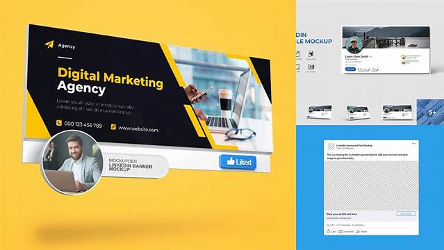 5233+ Linkedin Ad Mockup Psd Free Best for Showcase