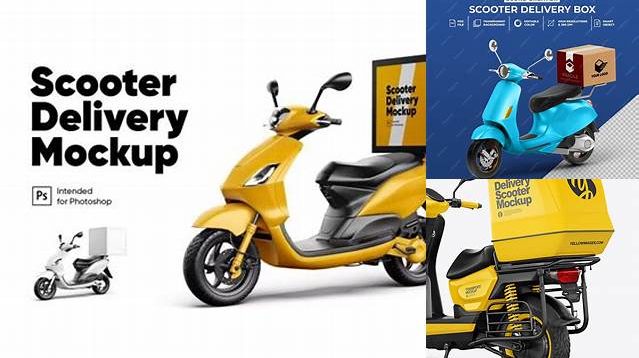 5235+ Delivery Scooter Mockup Free Download Premium PSD Resource