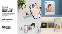 5235+ Social Media Post Mockup Include TIFF