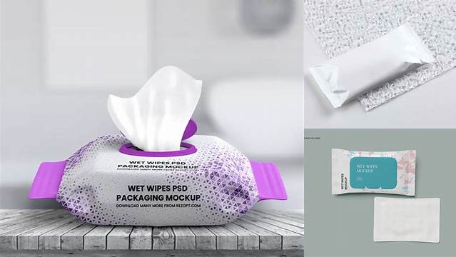 5235+ Wipes Mockup Exclusive Free PSD