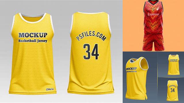 524+ Basketball Jersey Mockup Template Free Best Free Mockup PSD