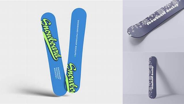 524+ Snowboard Mockup Include TIFF