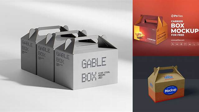 5242+ Gable Box Mockup Free Download Best Free Mockup PSD