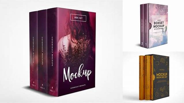 5246+ 4 Book Box Set Mockup Free Download Free