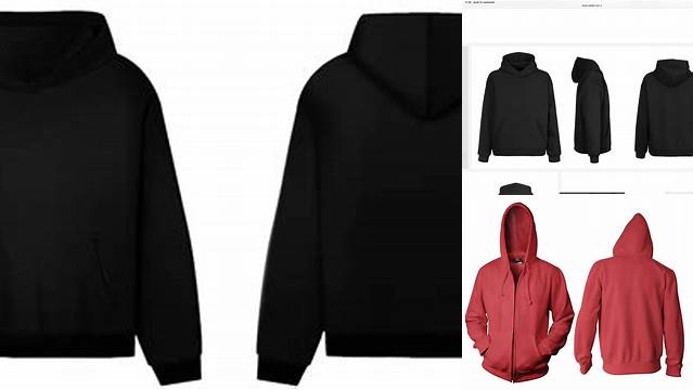 5250+ Mockup Hoodie Hitam Polos Fully Layered PSD Freebie