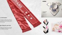 5252+ Scarf Mock Up Free For Free Download