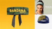 5257+ Headband Mockup Free Best for Showcase