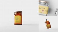 5258+ Square Jar Mockup Easy Editable