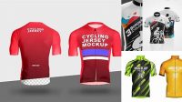 526+ Mockup Cycling Jersey Customizable Design Files