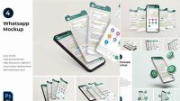 528+ Mockup Whatsapp Business Fully Layered PSD Freebie