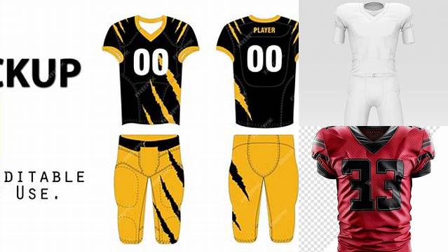 5282+ American Football Uniform Mockup Best for Showcase