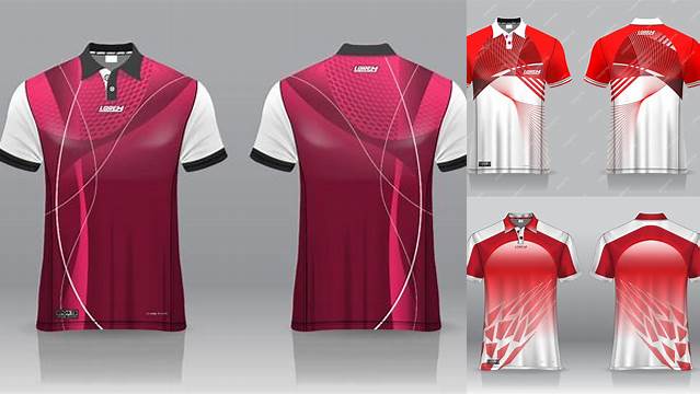 5287+ Mockup Jersey Badminton Include TIFF