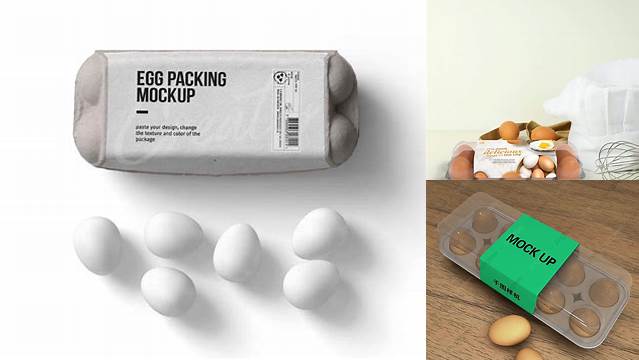 5288+ Egg Box Mockup Free Easy to Use PSD