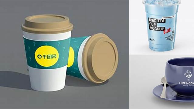 5289+ Milk Tea Cup Mockup Free Smart PNG Image