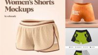 5305+ Womens Shorts Mockup Free Editable Photoshop File