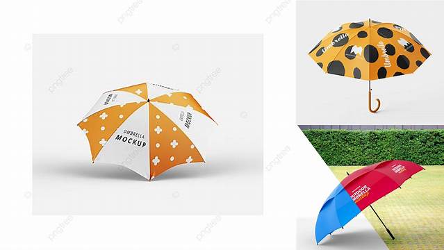 5309+ Outdoor Umbrella Mockup Free Custom Mockup PSD for Free