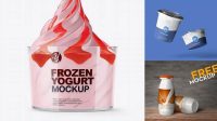 5310+ Frozen Yogurt Mockup Free PSD