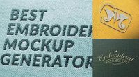 5316+ Embroidery Mockup Generator Free PSD