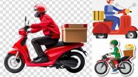 5320+ Delivery Motorcycle Mockup Psd Smart PNG Image