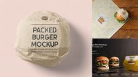 5323+ Wrapped Burger Mockup Best Free Mockup PSD