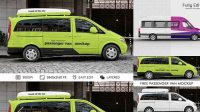 5329+ Passenger Van Mockup Elegant Free Template