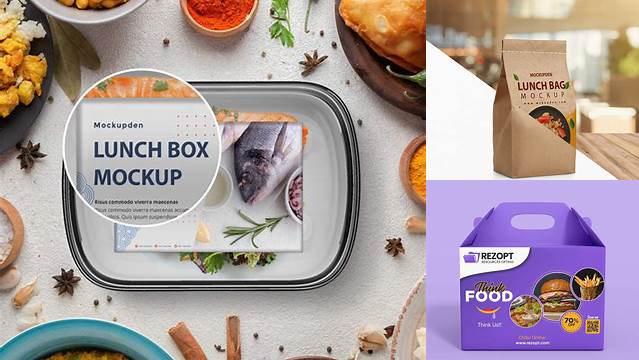 534+ Mock Up Lunch Box Mockup PSD Free Download