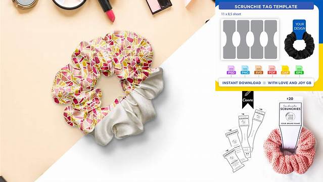 534+ Scrunchie Packaging Template PSD Download