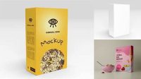 5358+ Cereal Box Free Mockup Layered PSD File Free Download