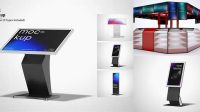 5390+ Kiosk Mockup Free Best for Showcase