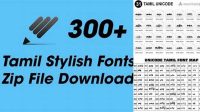 5390+ Tamil Fonts Zip File Download Digital Download