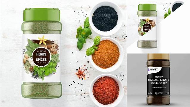 5395+ Spice Jar Mockup PSD Free Download