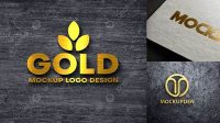 5404+ 3d Gold Logo Mockup Psd Free Download Creative Design Resource