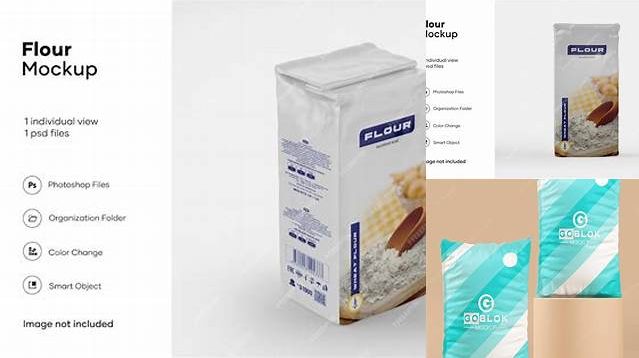 5406+ Flour Package Mockup Exclusive Digital PSD Resource