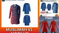 5410+ Mockup Baju Muslimah Include TIFF