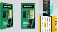 5414+ Free Vending Machine Mockup Best Free Mockup PSD